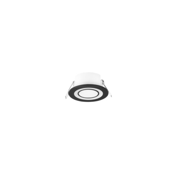 Éclairage Encastré Core Noir Mat Plastique Inclus 1xSMD 5W 1x450Lm 3000K - TRIO