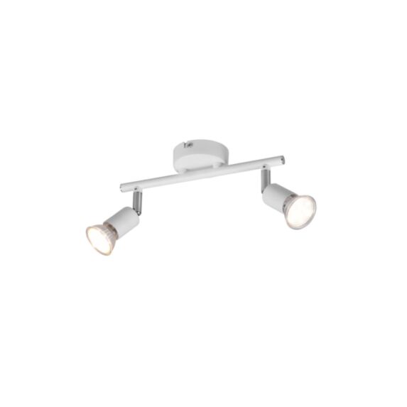 Spot Paris Blanc Mat Métal Exclu 2xGU10 Max.35W - REALITY