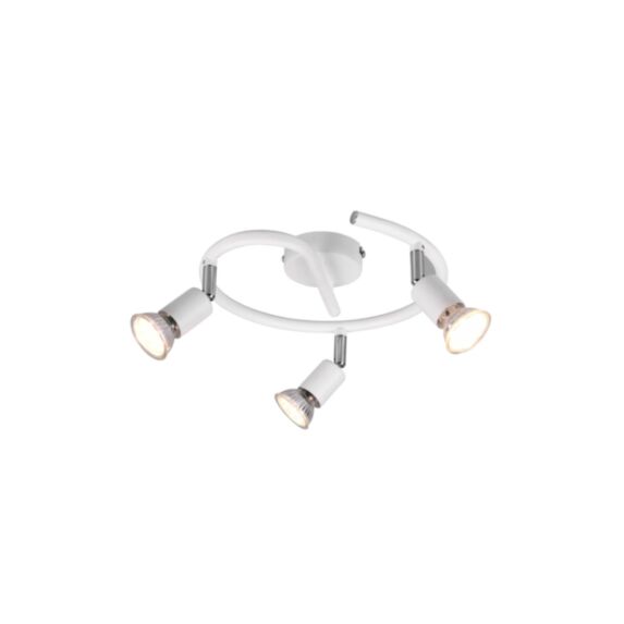 Spot Paris Métal Blanc mat 3Lampes - TRIO