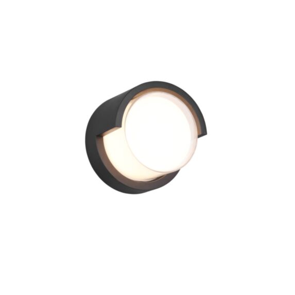 Applique murale d'extérieur Puno Noir Mat H.0cm - REALITY