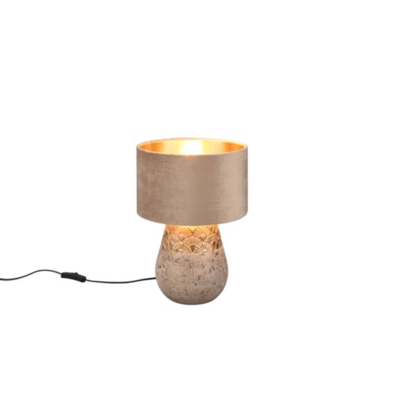 Lampe de Table Kiran Gris Céramique Exclu 1xE27 Max.60W - REALITY