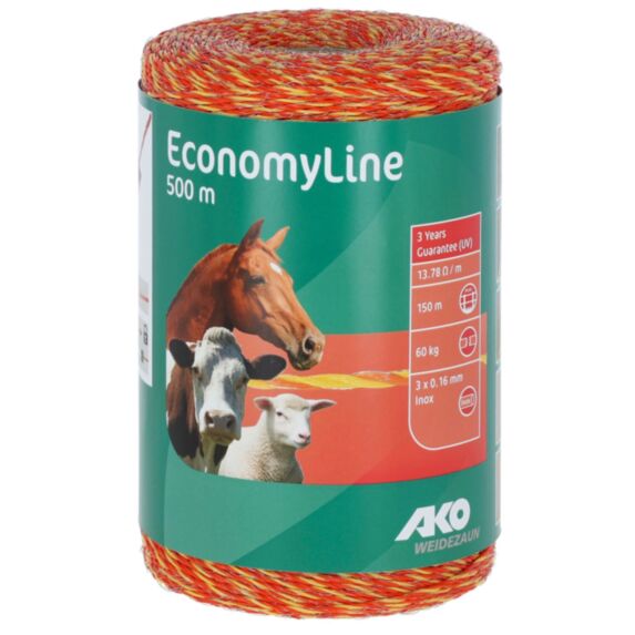 Fil EconomyLine 500m jaune/orange 3x0,16mm - AKO