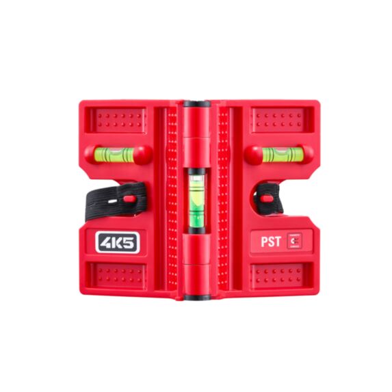Niveau à bulle PST rouge pliable avec aimants - 4K5