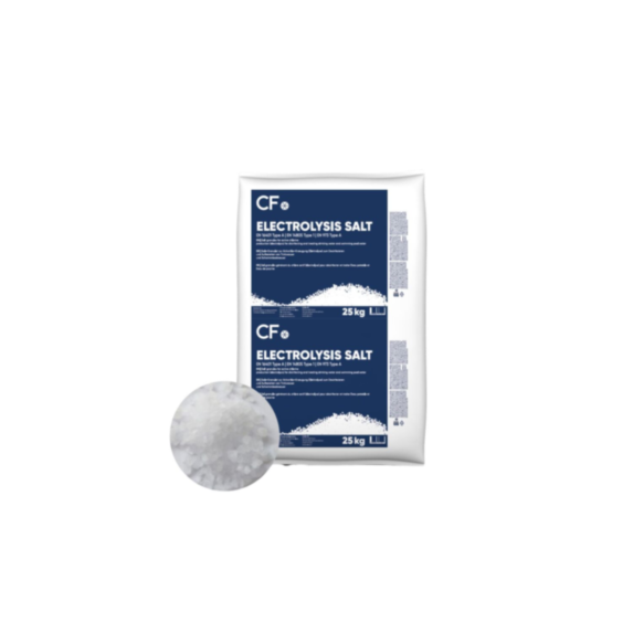 Sel granules spécial électrolyse piscine 25kg - CF GROUP