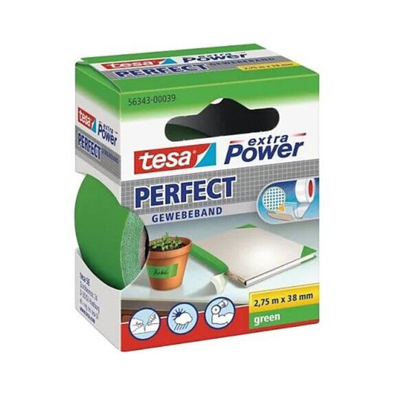 Toile Extra-Forte Applications Intérieures et Extérieures 2,75mx38mm Vert