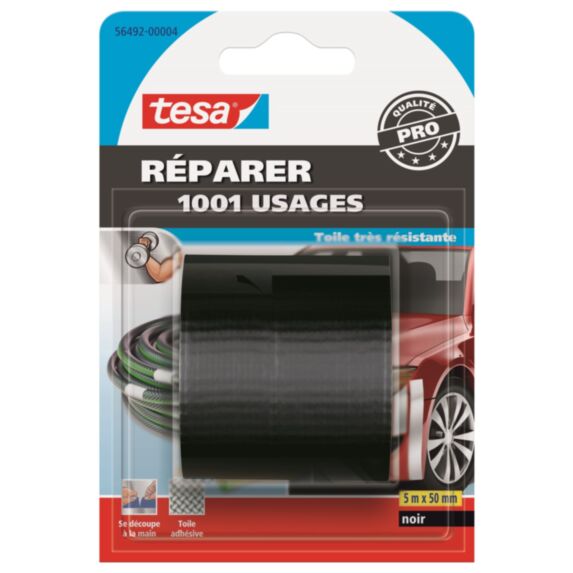 Adhésif Réparation Utile Applications Domestiques et Loisirs 5mx50mm Noir