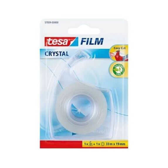 Adhésif Tesafilm® Crystal Easy Cut Dérouleur 33mx19mm Transparent