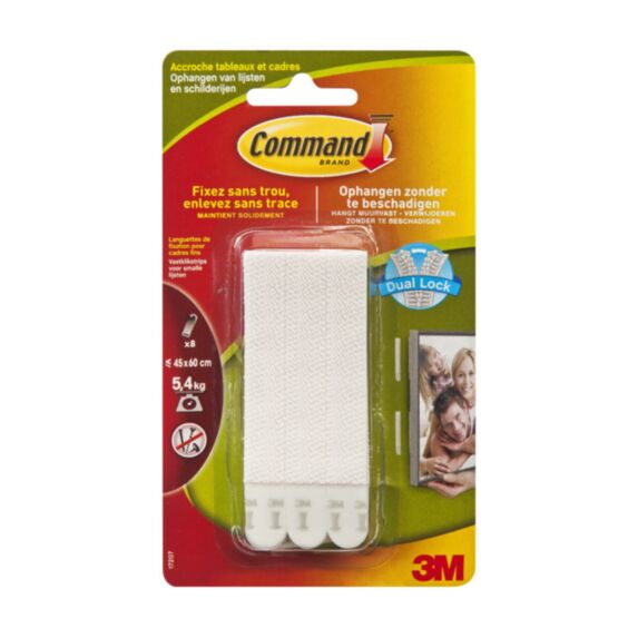 Languettes de fixation spécial encadrement cadres fin blanches - GPI