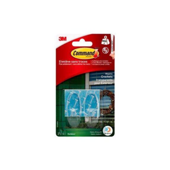Crochet adhésif ovale pour extérieur Moyen modèle - 3M