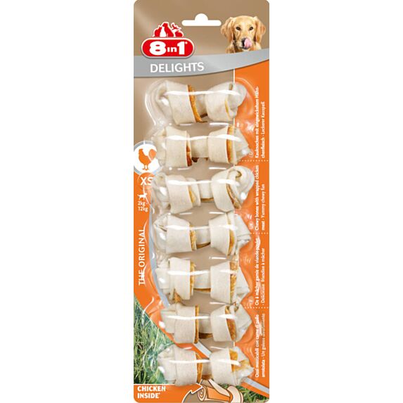 7 Friandises Chien Os à Mâcher Delight XS - 8IN1