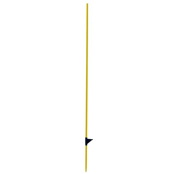 Piquet fibre de verre renforcé 12mm 140cm jaune avec bêche - AKO