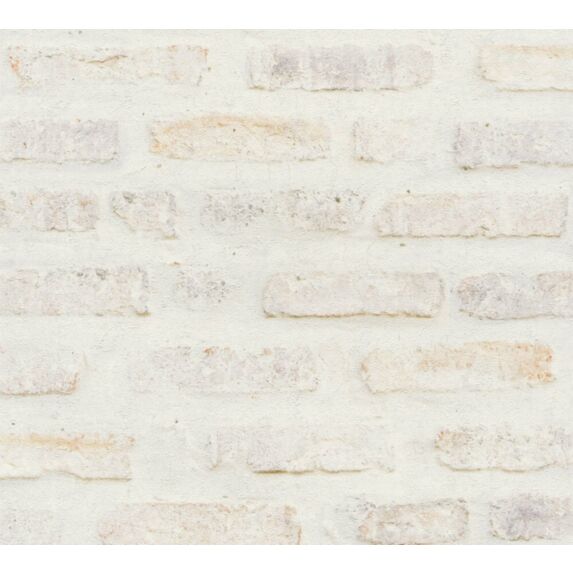 Papier peint vinyl intissé briques loft blanc/rose