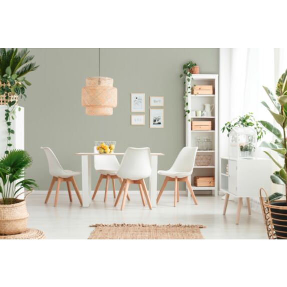 Papier peint vinyl intissé Bering vert lisse