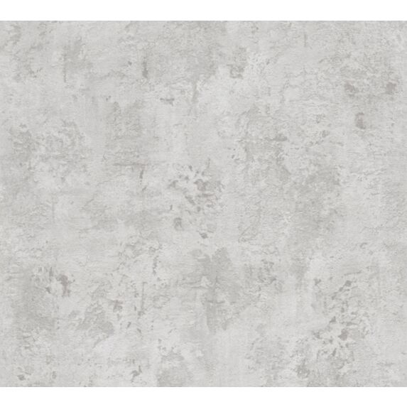 Papier peint vinyle lourd sur intissé uni Concrete gris 10,05x0,53m - AS CREATION