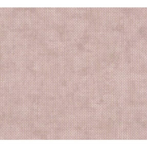 Papier peint vinyle lourd sur intissé faux uni croisillons rose 10,05x0,53m - AS CREATION