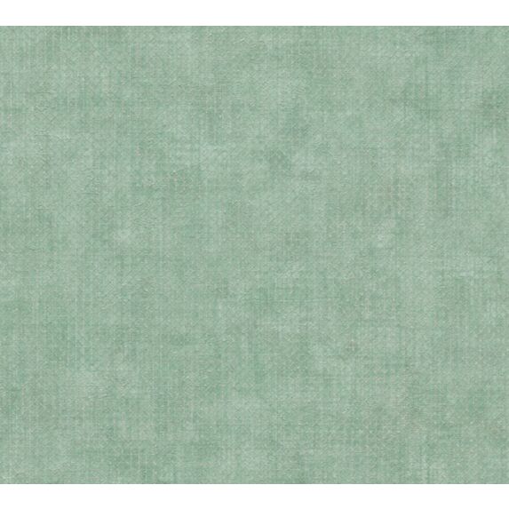 Papier peint vinyle lourd sur intissé faux uni croisillons vert 10,05x0,53m - AS CREATION