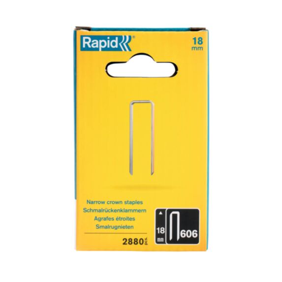 2880 Agrafes étoites N°606 18mm - RAPID