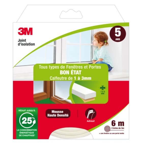 Joint mousse pour portes et fenêtres bon état - 3M