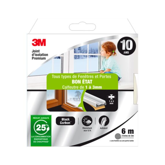 Joint d'isolation premium tous types de fenêtres et portes en bon état 3M