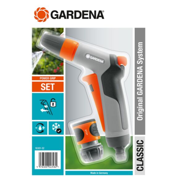 Pistolet arrosage multijet + raccord rapide Aquastop 18301-32 - GARDENA