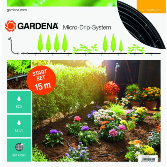 Kit arrosage goutte à goutte Micro-Drip System 13010-20 - GARDENA