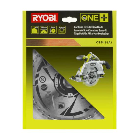 Lame 165mm 40 dents pour scie circulaire - RYOBI