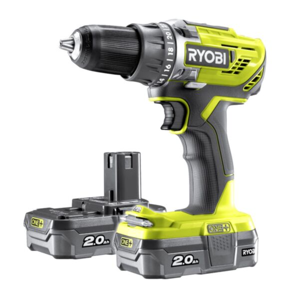 Perceuse visseuse R18DD3-220S ONE+ 18V 2x2Ah - RYOBI