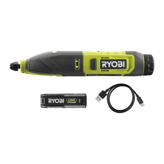 Ciseaux à bois 4V + 3 gouges RPC4-120gr - RYOBI