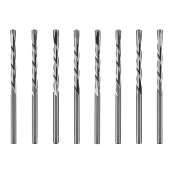 Lot de 8 forets plâtre 3,2mm (1/8