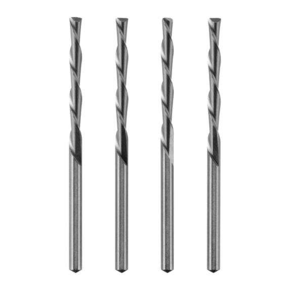 Lot de 4 forets bois/plastique 3,2mm (1/8