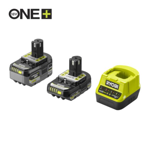 Pack chargeur + batteries Litihum+ 1x4.0 Ah & 1x2.0 Ah - RYOBI