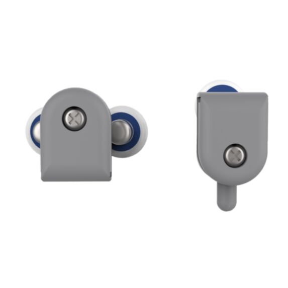 2 roulettes Haut + Bas pour cabine de douche Intemporelle