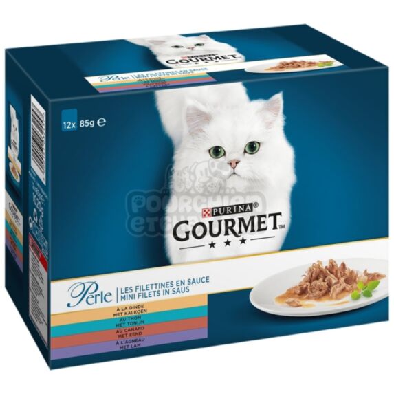 Pâtée Chat Les Filettines 12x85gr - GOURMET PERLE
