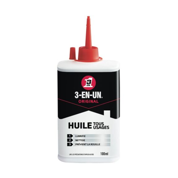 Huile tous usages en burette 100 ml - 3-EN-UN