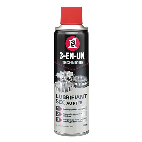 Technique lubrifiant sec au ptfe 250ml - 3-EN-UN