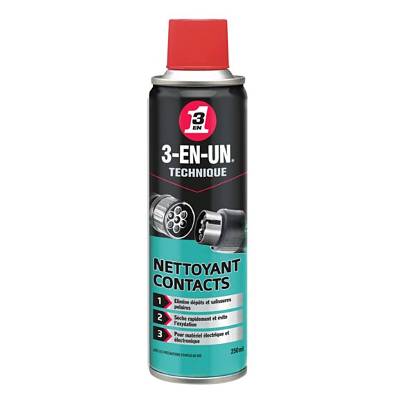 Spray nettoyant contact Technique - 250ml - 3-EN-1