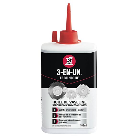 Huile de vaseline en burette 100ml - 3-EN-UN