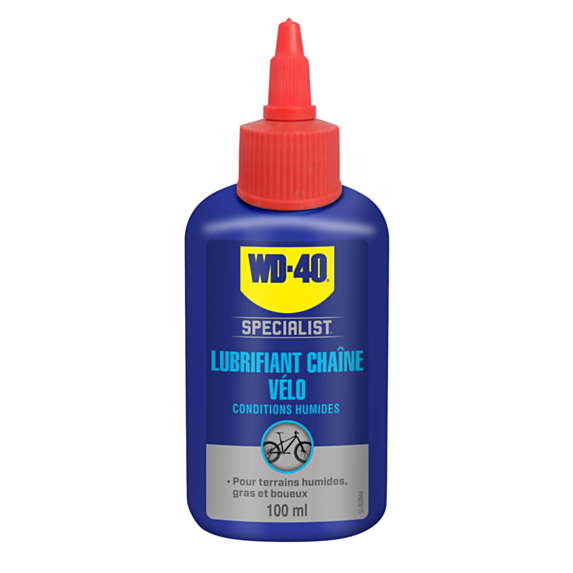 Lubrifiant chaîne vélo conditions humides - WD-40