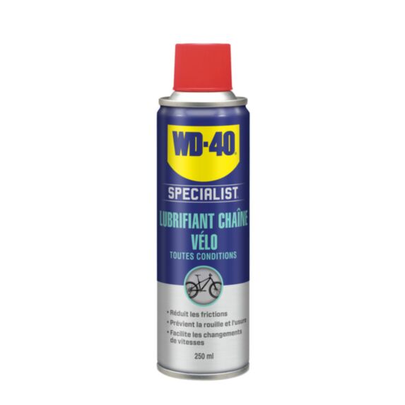 Lubrifiant chaîne vélo toutes conditions - WD-40