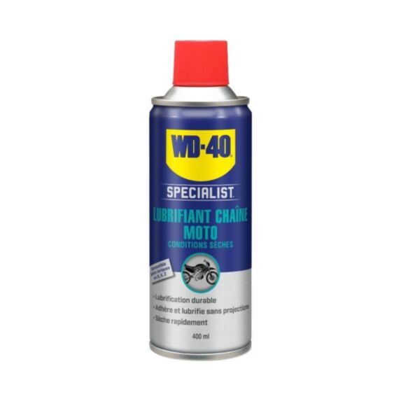 SPECIALIST MOTO lubrifiant chaîne conditions sèches 400 ml - WD-40