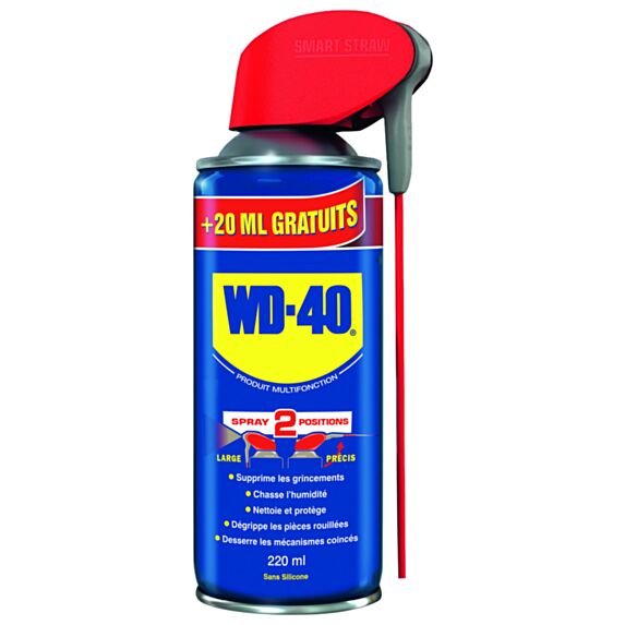 Spray lubrifiant double position 200 mL + 10% - WD40