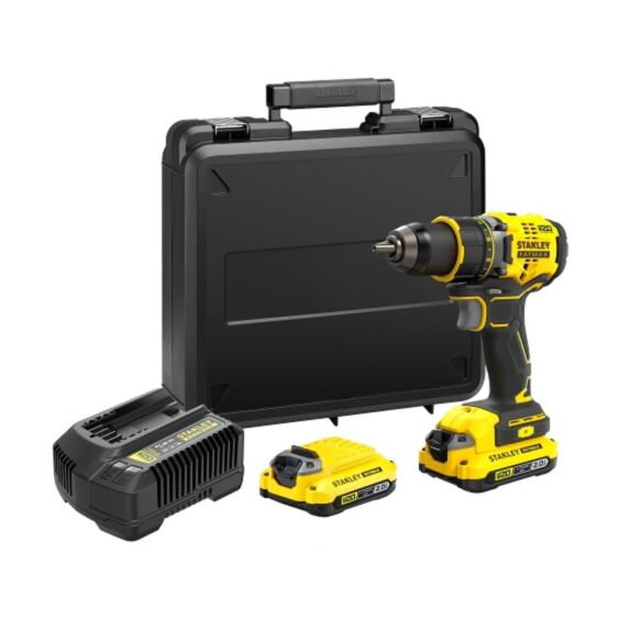 Perceuse visseuse Lithium 18V 2 batteries 2Ah - STANLEY FATMAX