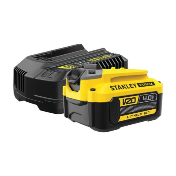 Starter kit chargeur 2Ah + 1 batterie 18V 4Ah - STANLEY FATMAX