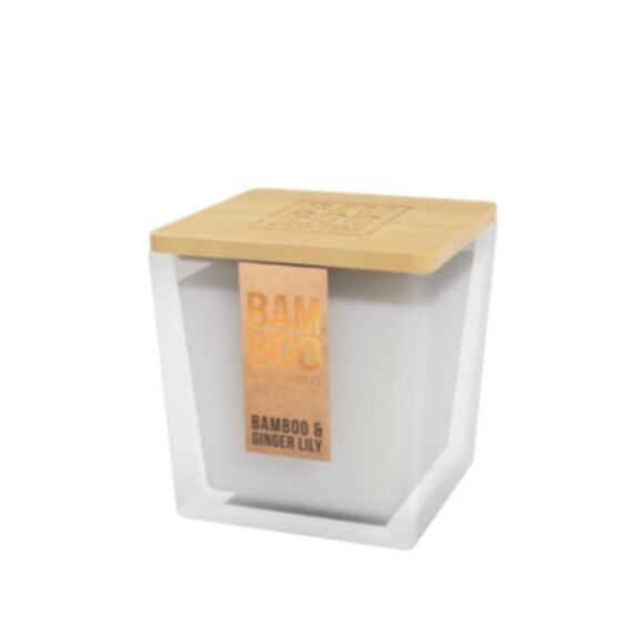 Bougie cire de soja Bamboo 210g gingembre/lys