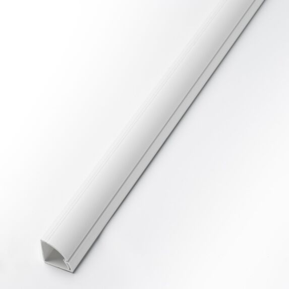 BAGUETTE ADHESIVE ROND BLANC 22X22 2M