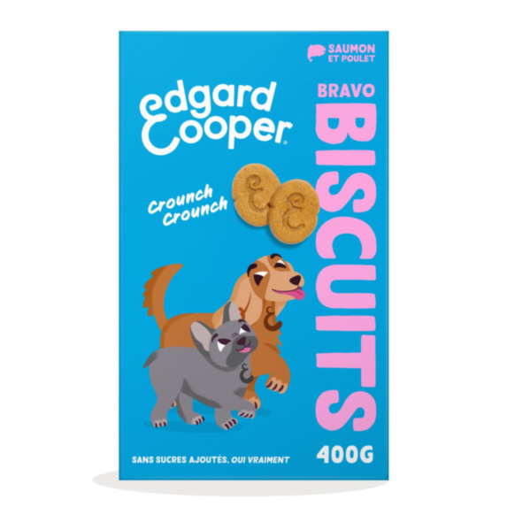 Friandises pour Chiens Biscuits Bravo Saumon et Poulet - EDGARD & COOPER