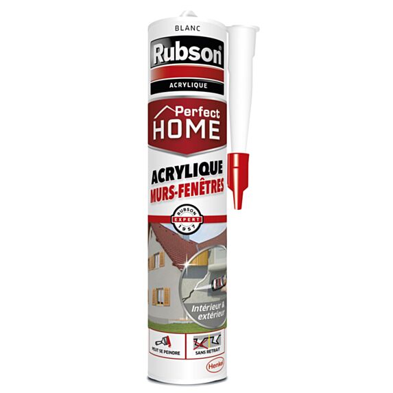 Mastic Murs & Fenêtres blanc 280 mL - RUBSON
