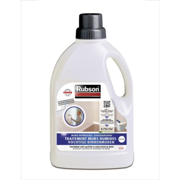 murs intérieurs traitement murs humides incolore bidon 0.75l - RUBSON