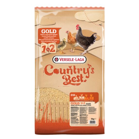 Alimentation poule pondeuse Gold  1 & 2 Mash 5kg - COUNTRY'S BEST