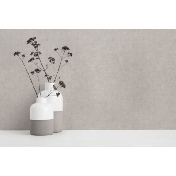 Papier Peint Vinyle Intissé Patiné Annabella Uni Ecru 0,53x10,05m